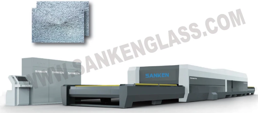 Sanken Flat Glass Tempering Furnace Hardening Glass Oven Construction Quenching Glass Plant