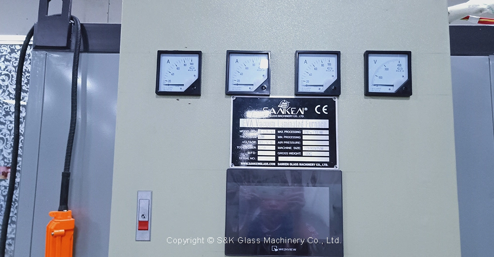 Sanken Glass EVA Lamination Vacuum Machine Hydraulic Lifting 5-Layers Hardening Glass